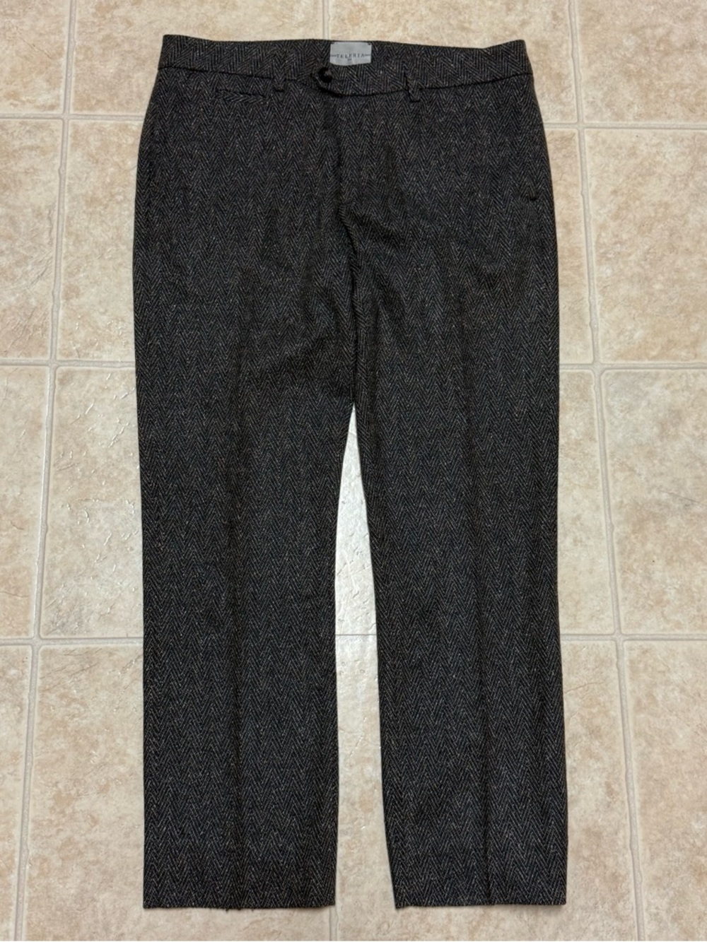 Teleria Zed Men’s Robin Wool Blend Pants Slim Fit Size 34